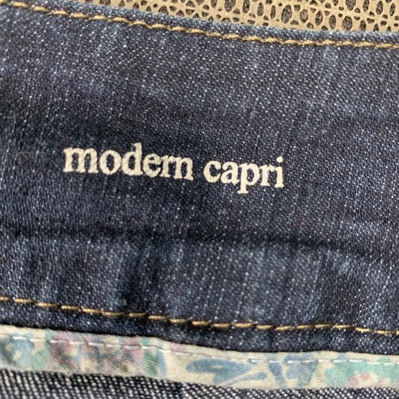 Sonoma Life + Style Womens Size 16 Blue Modern Capri Denim - Picture 4 of 10